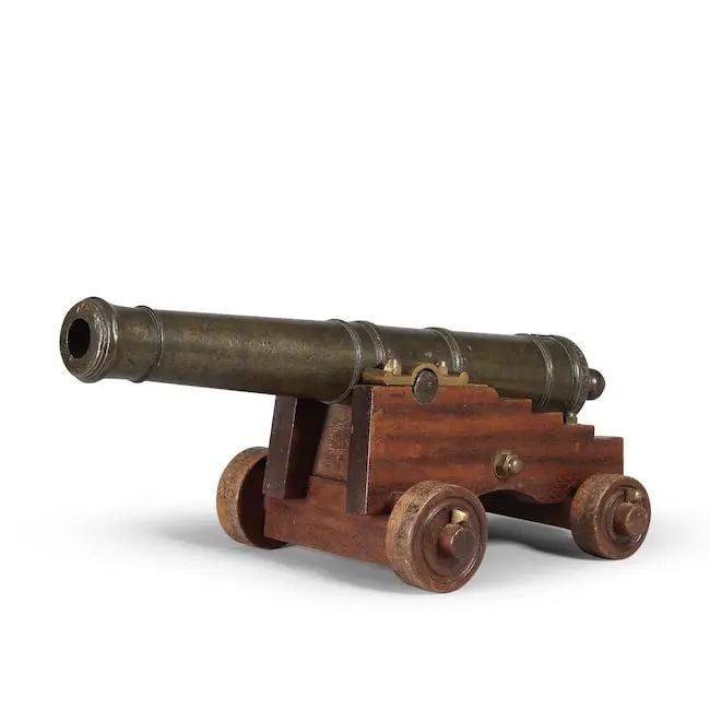 A very rare small bronze cannon bearing the name of Claude Martin (1735-1800) Lucknow Arsenal, d... (1 of 1)