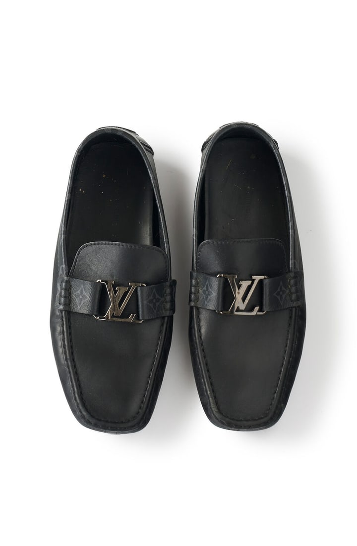 Louis Vuitton | Monte Carlo Moccasins size 10, stamped LFA0212: Louis Vuitton | Monte Carlo Moccasins size 10, stamped LFA0212 slight signs of wear For further information on this lot please visit Bonhams.com For further information about this lot please