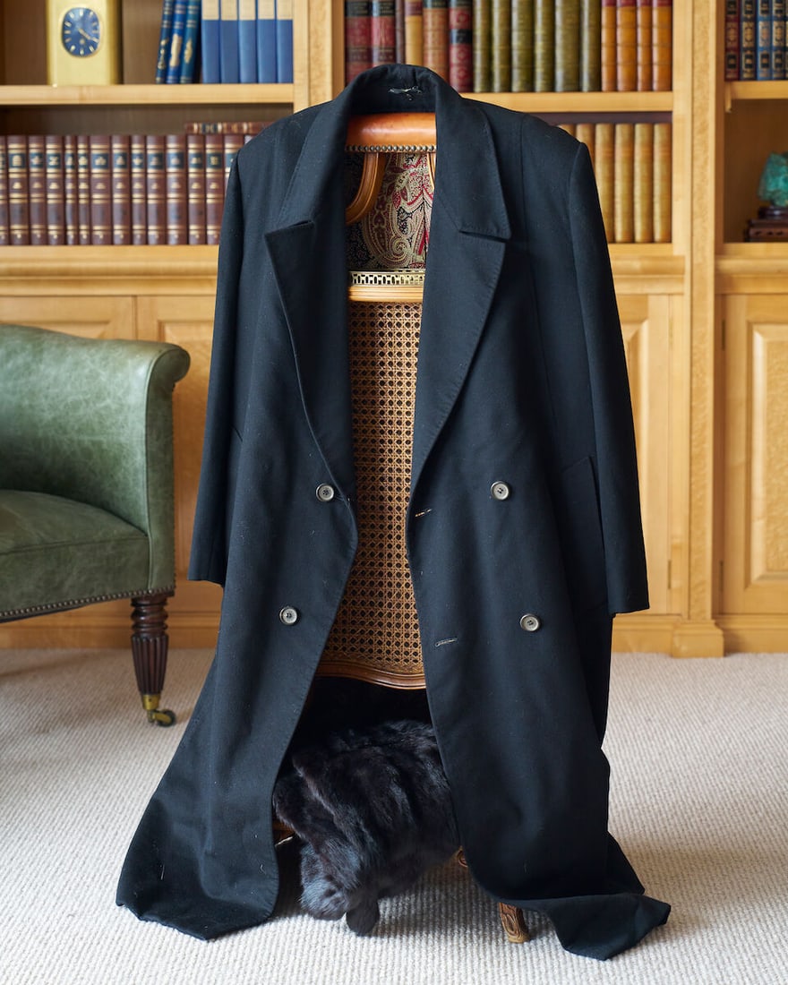 Zilli | double breasted three quarter winter coat labeled 'Zilli, made in France', care label t... (1 of 1)