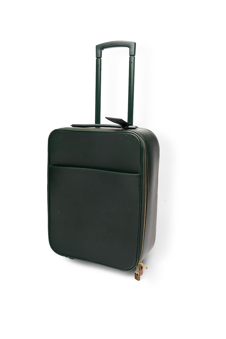 Louis Vuitton | Ardoise Pegase 45: Louis Vuitton | Ardoise Pegase 45 in Taiga leather with gold hardware and matching travel tag, overall good condition with scuffs to the feet, handle and side, 45.0 x 35.0 x 18.0cm For further informa