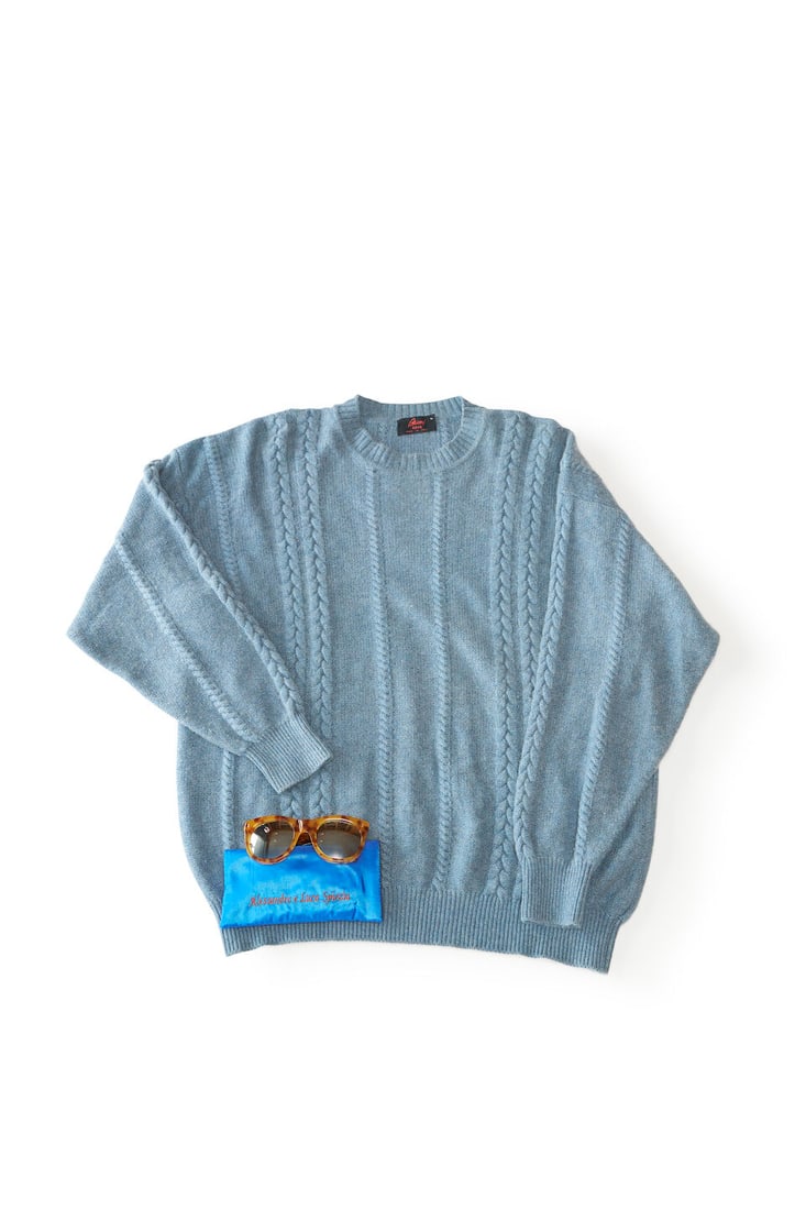 Brioni Roma | cable knit sweater in cashmere, size XL (1 of 1)