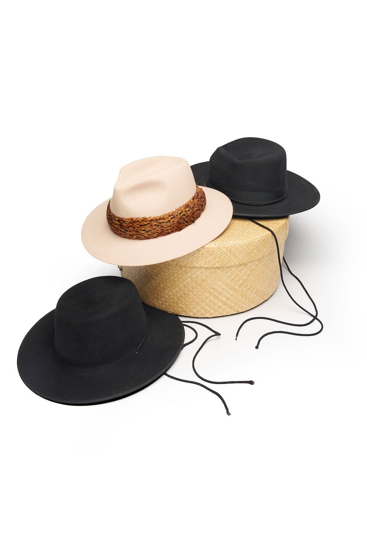 Akubra | a group of three hats including a hat box (1 of 1)