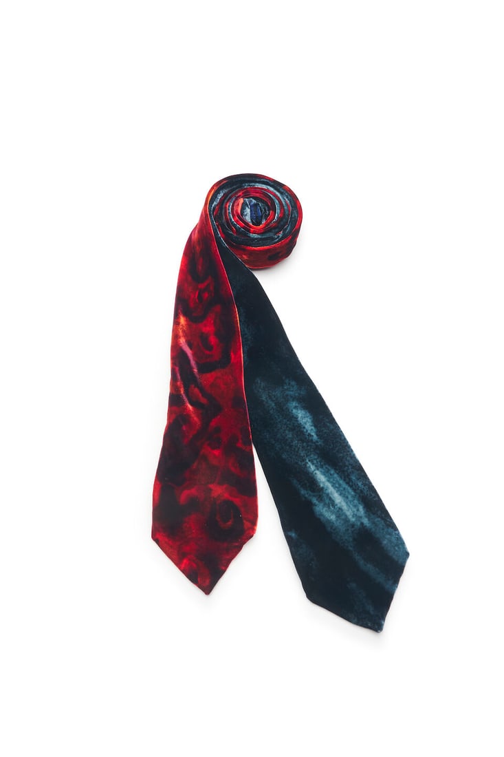 Gucci | two evening neckties: Gucci | two evening neckties crafted in rayon and silk fabric, with cut velvet effect. For further information on this lot please visit Bonhams.com For further information about this lot please visit