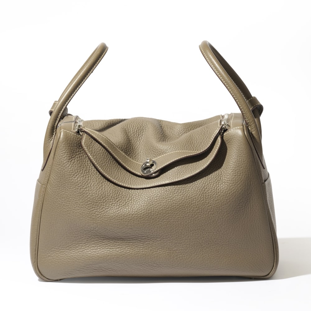 Hermès Paris, année 2007. Lindy 34 cm en veau Togo Etoupe. Hermès Paris, year 200... (1 of 1)