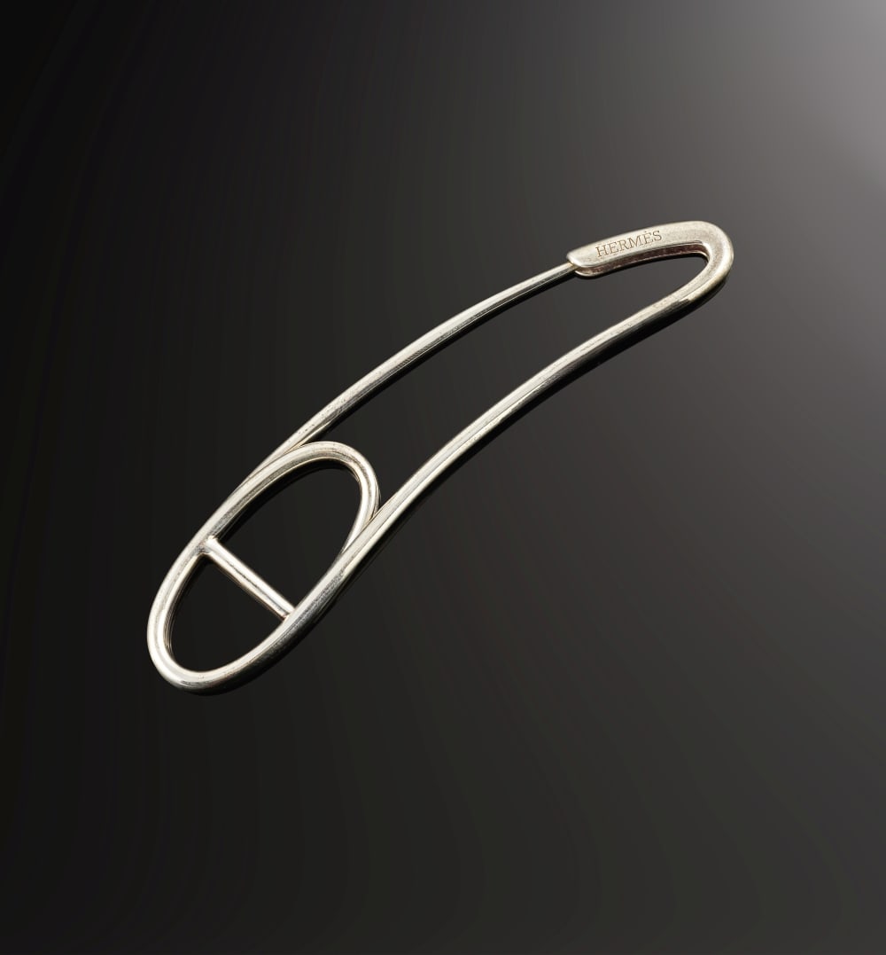 Hermès Paris. Broche Chaine d'Ancre Punk en argent 925 °/°°. Hermès Par... (1 of 1)