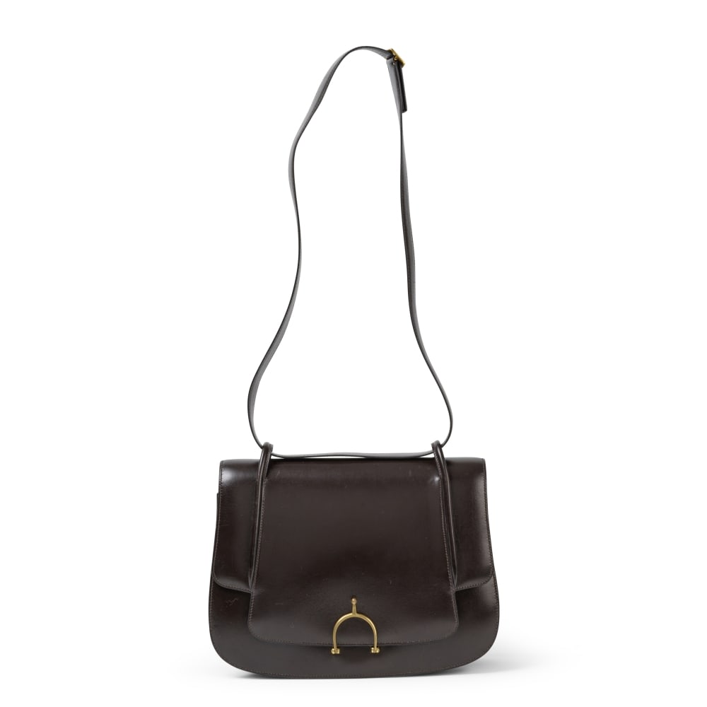 Hermès. Sac Chevreuse en veau box chocolat. Hermès. Chevreuse bag in chocolte box calf... (1 of 1)
