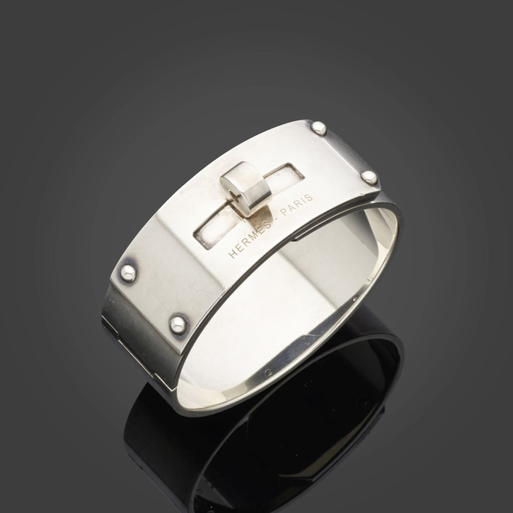 Hermès Paris. Bracelet Kelly en argent 925 °/°°. Hermès Paris. Kelly b... (1 of 1)
