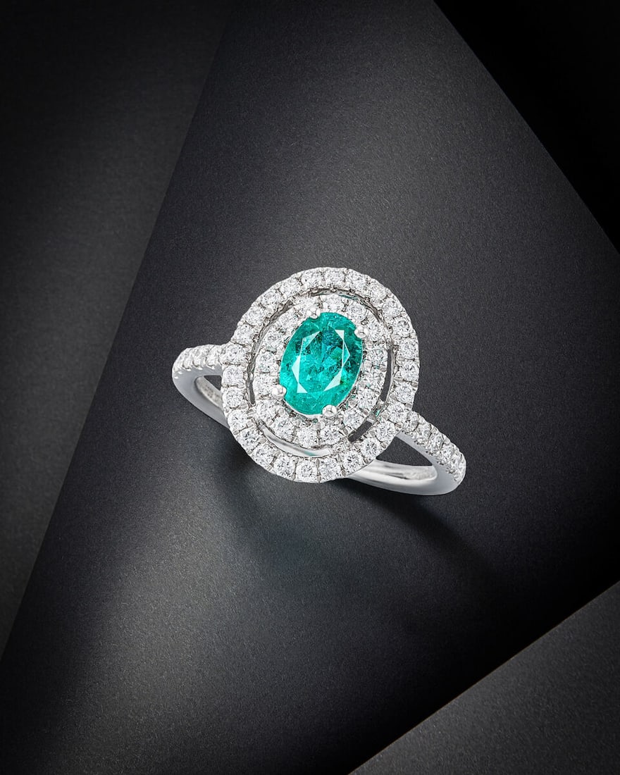 PARAÍBA TOURMALINE AND DIAMOND RING (1 of 6)