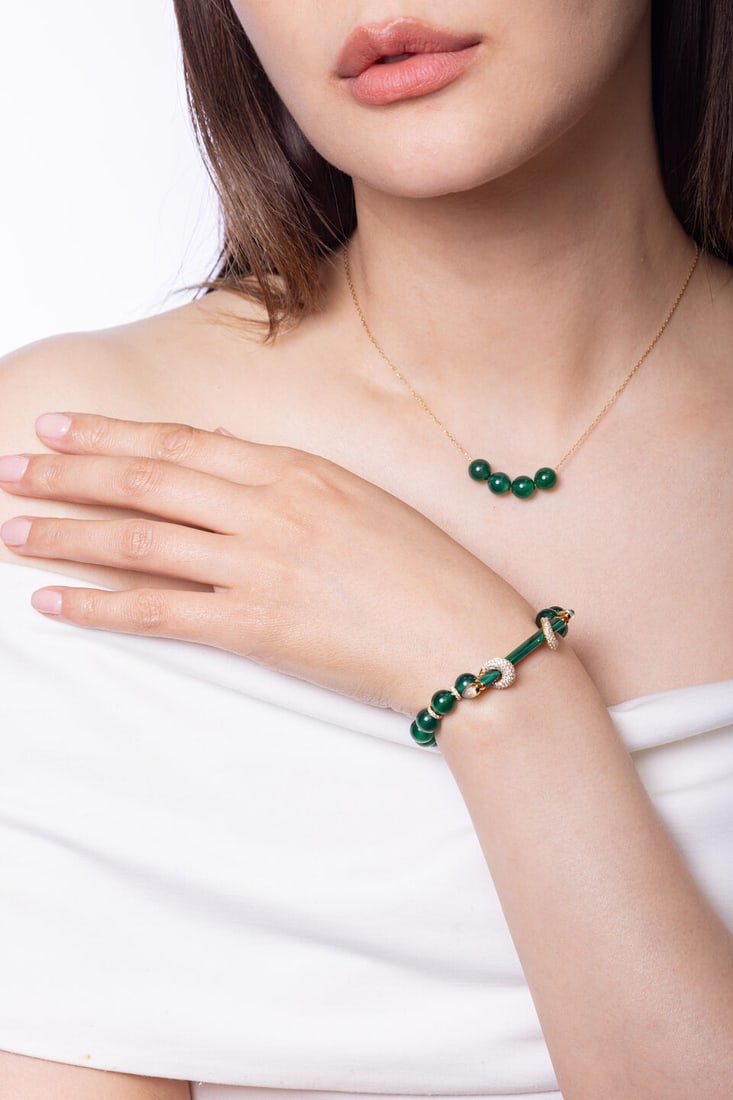 ANANYA: MULTI-GEM AND DIAMOND 'CHAKRA' BRACELET; AND UNSIGNED GEM-SET NECKLACE (2) - 3