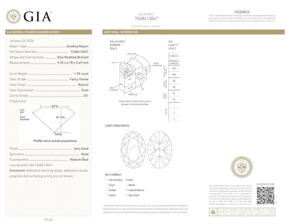 FANCY YELLOW DIAMOND AND DIAMOND RING - 4