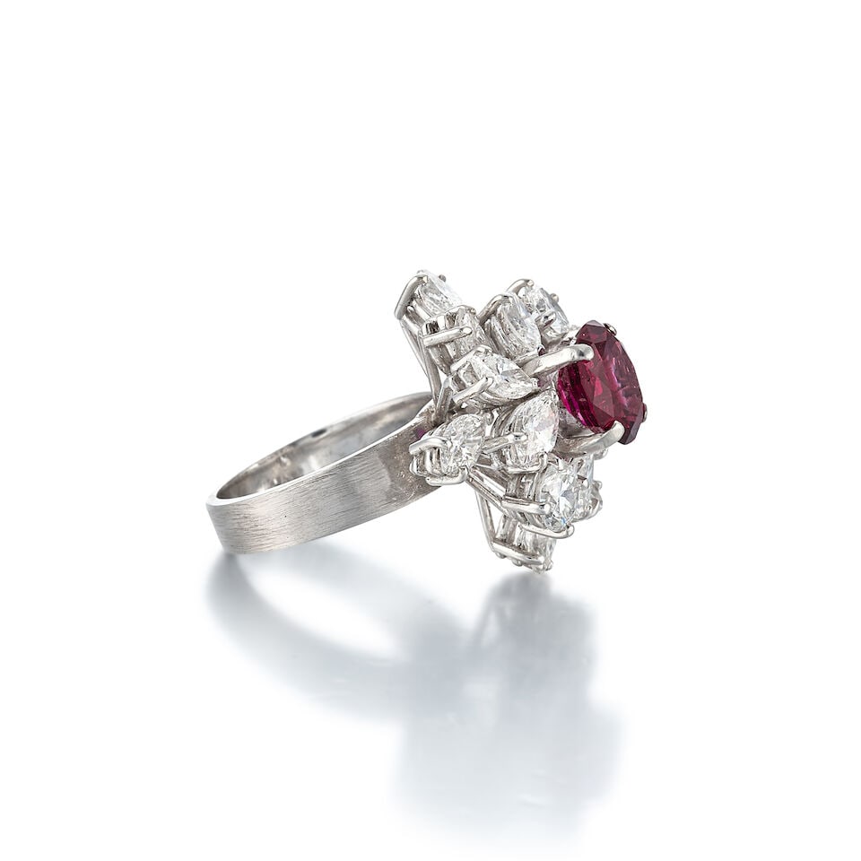 RUBY AND DIAMOND RING - 2