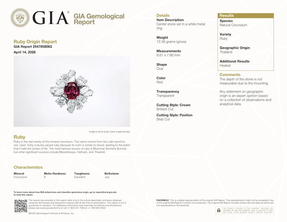 RUBY AND DIAMOND RING - 4