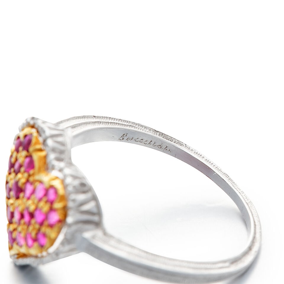 BUCCELLATI: GEM-SET AND DIAMOND RING; AND PAIR OF UNSIGNED GEM-SET AND DIAMOND PENDENT EARRINGS (2) - 4