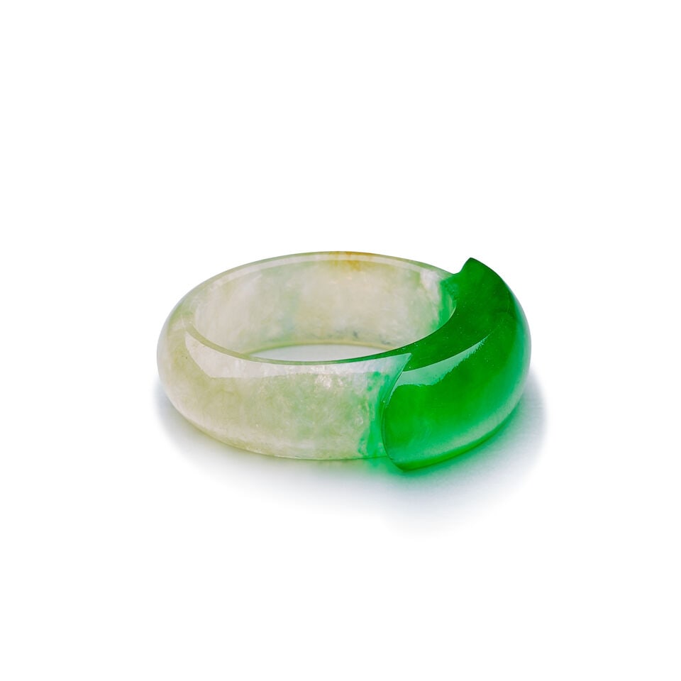 JADEITE SADDLE RING - 2