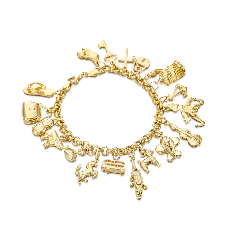 GOLD CHARM BRACELET - 2