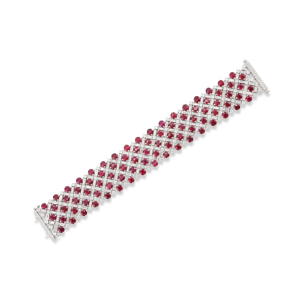 RUBY AND DIAMOND BRACELET (1 of 3)