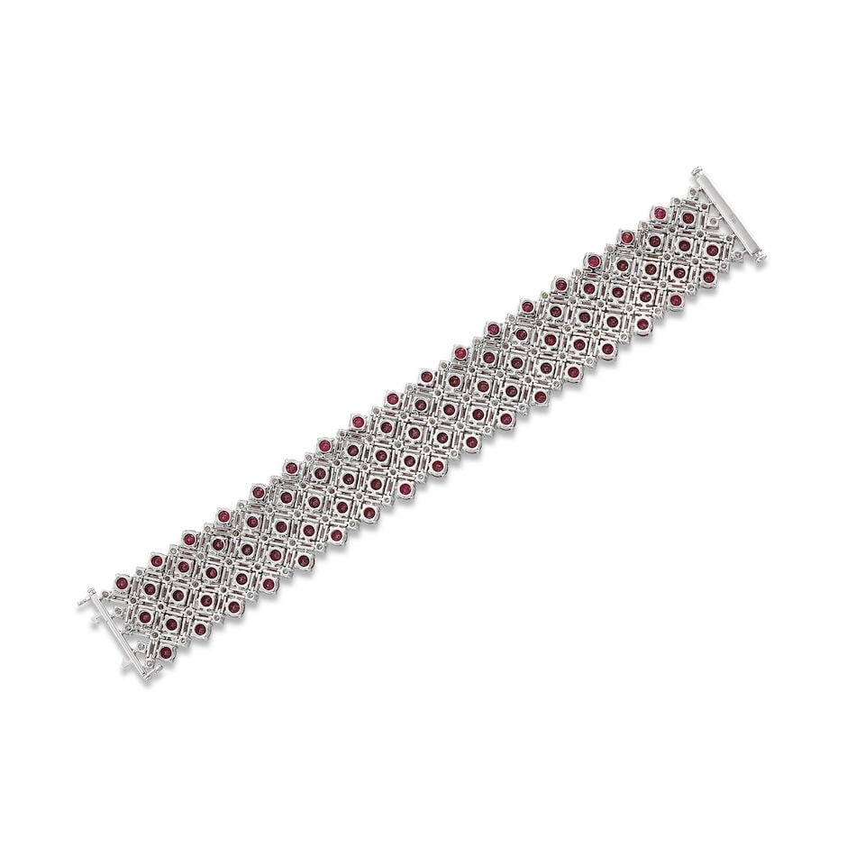 RUBY AND DIAMOND BRACELET - 2
