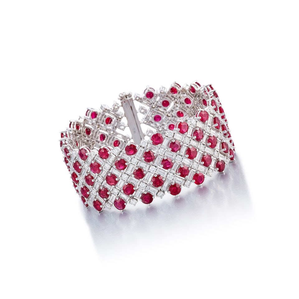 RUBY AND DIAMOND BRACELET - 3