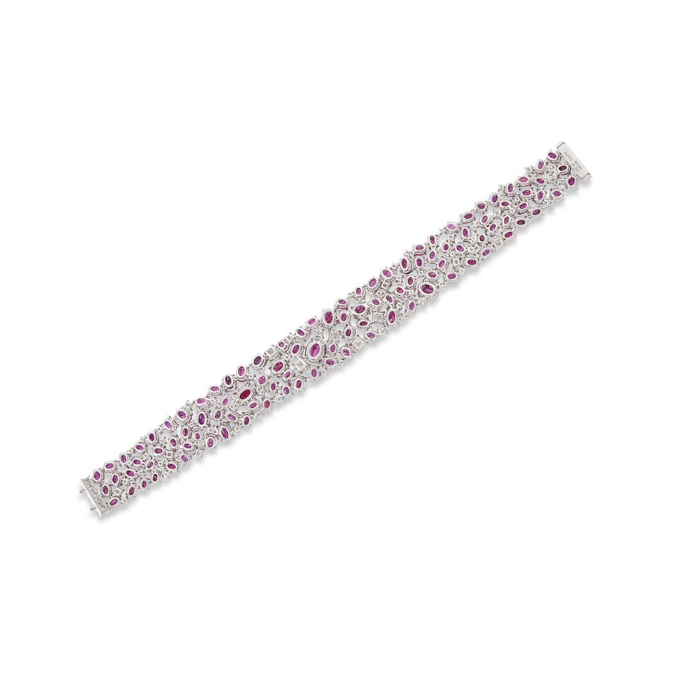 RUBY AND DIAMOND BRACELET - 2