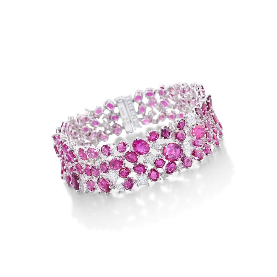 RUBY AND DIAMOND BRACELET - 4