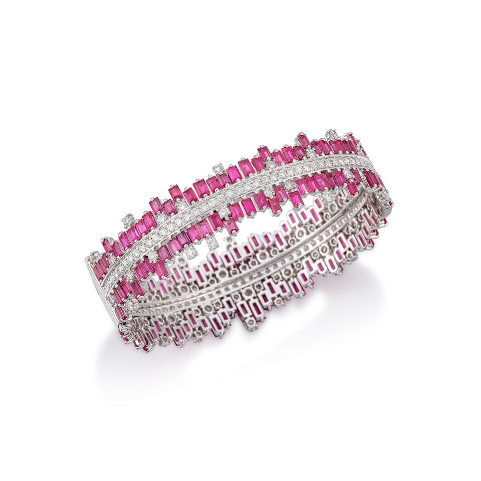RUBY AND DIAMOND BANGLE (1 of 3)