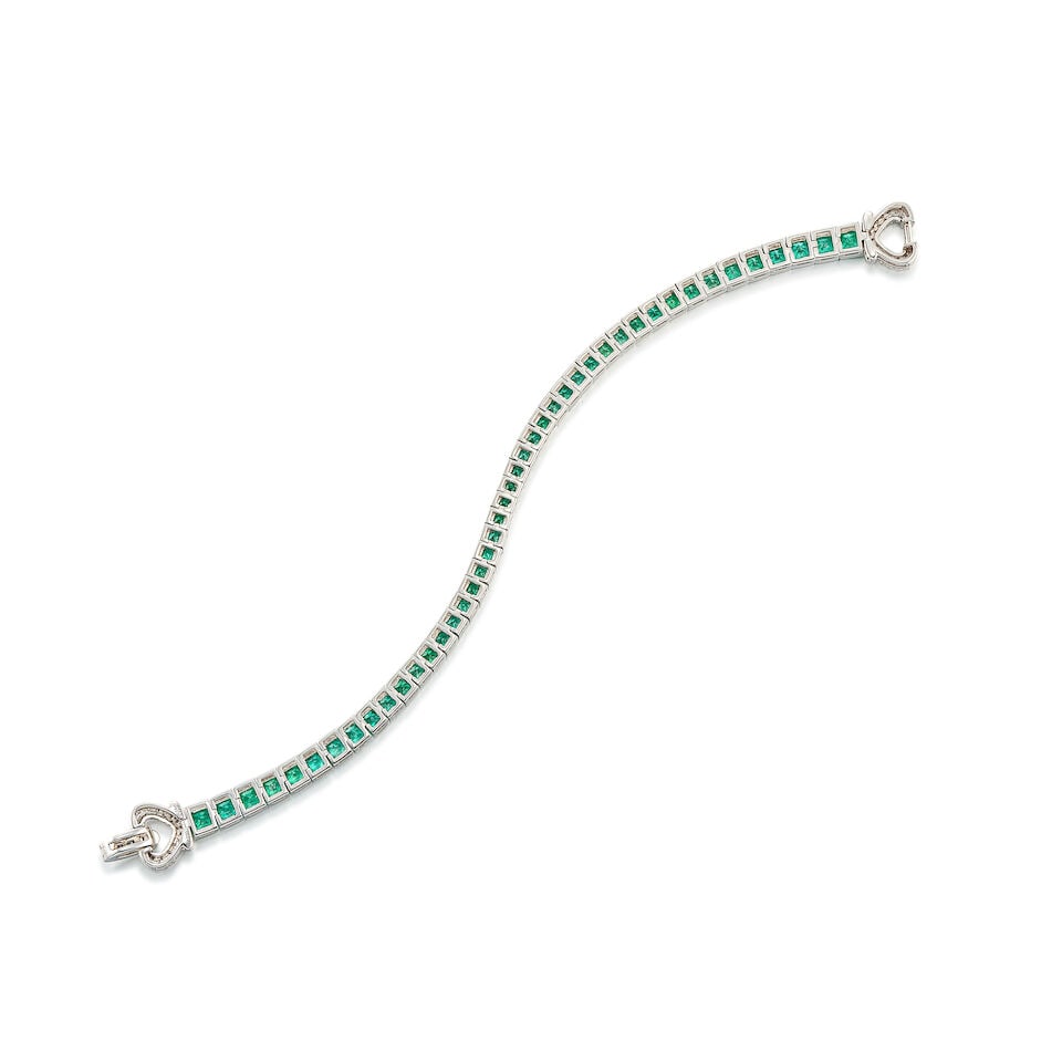 EMERALD AND DIAMOND BRACELET - 3