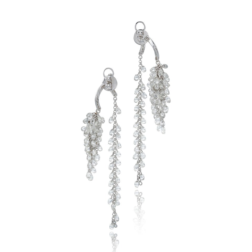 PAIR OF DIAMOND 'TASSEL' EARRINGS - 2