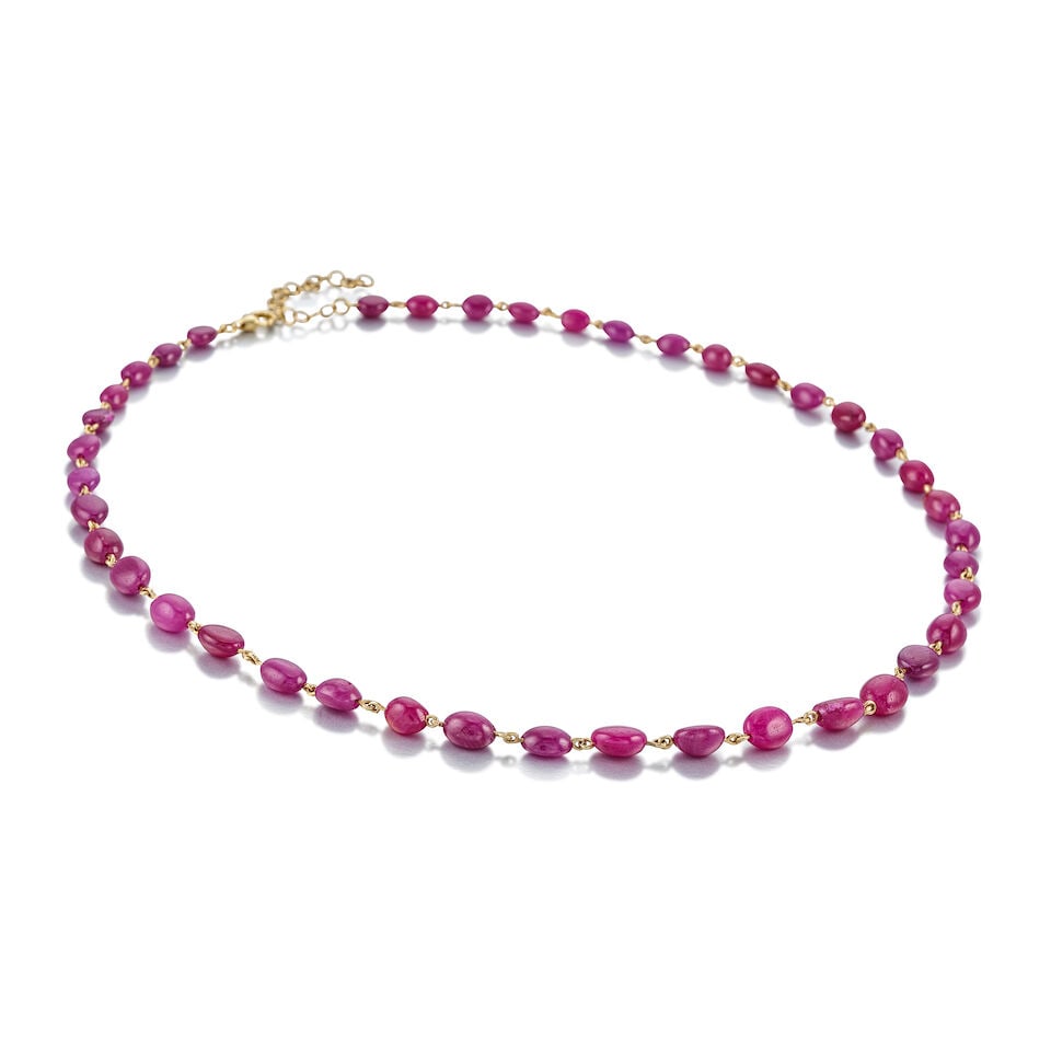 RUBY BEAD NECKLACE - 2