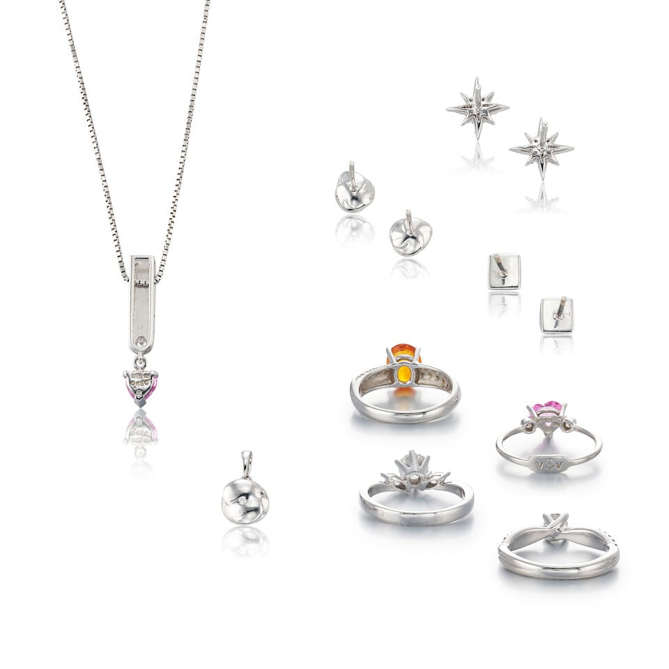 GROUP OF GEM-SET AND DIAMOND JEWELLERY (9) - 2