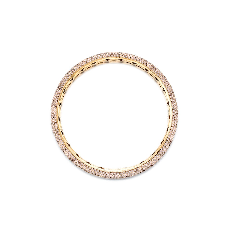COLOURED DIAMOND BANGLE - 2