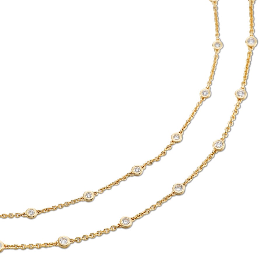 DIAMOND NECKLACE AND BRACELET SET (2) - 2