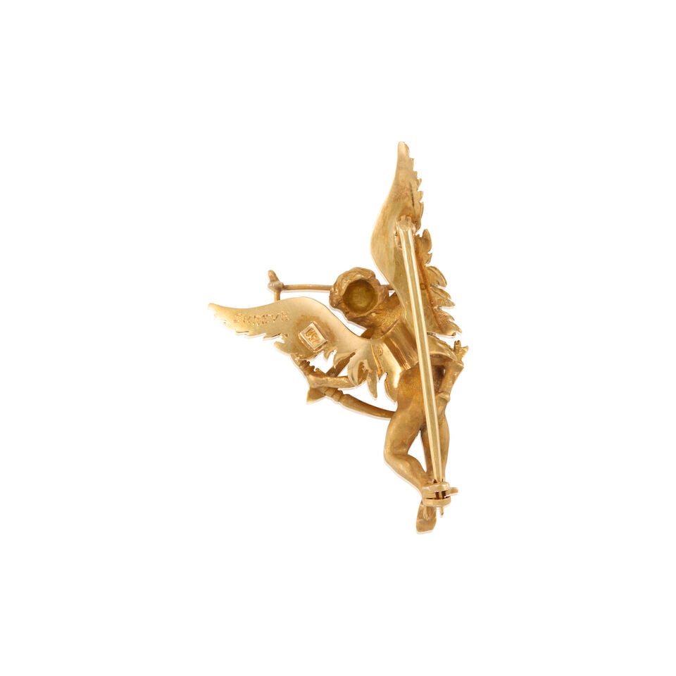 18K GOLD BROOCH - 2
