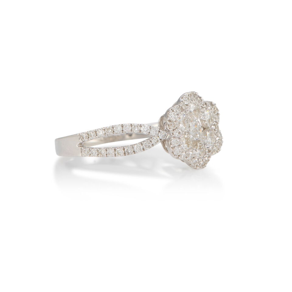 18K GOLD AND DIAMOND RING - 2