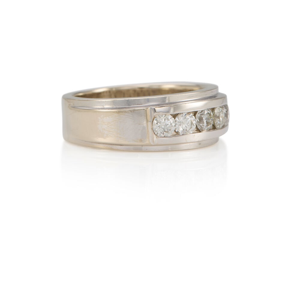 14K GOLD AND DIAMOND RING - 2