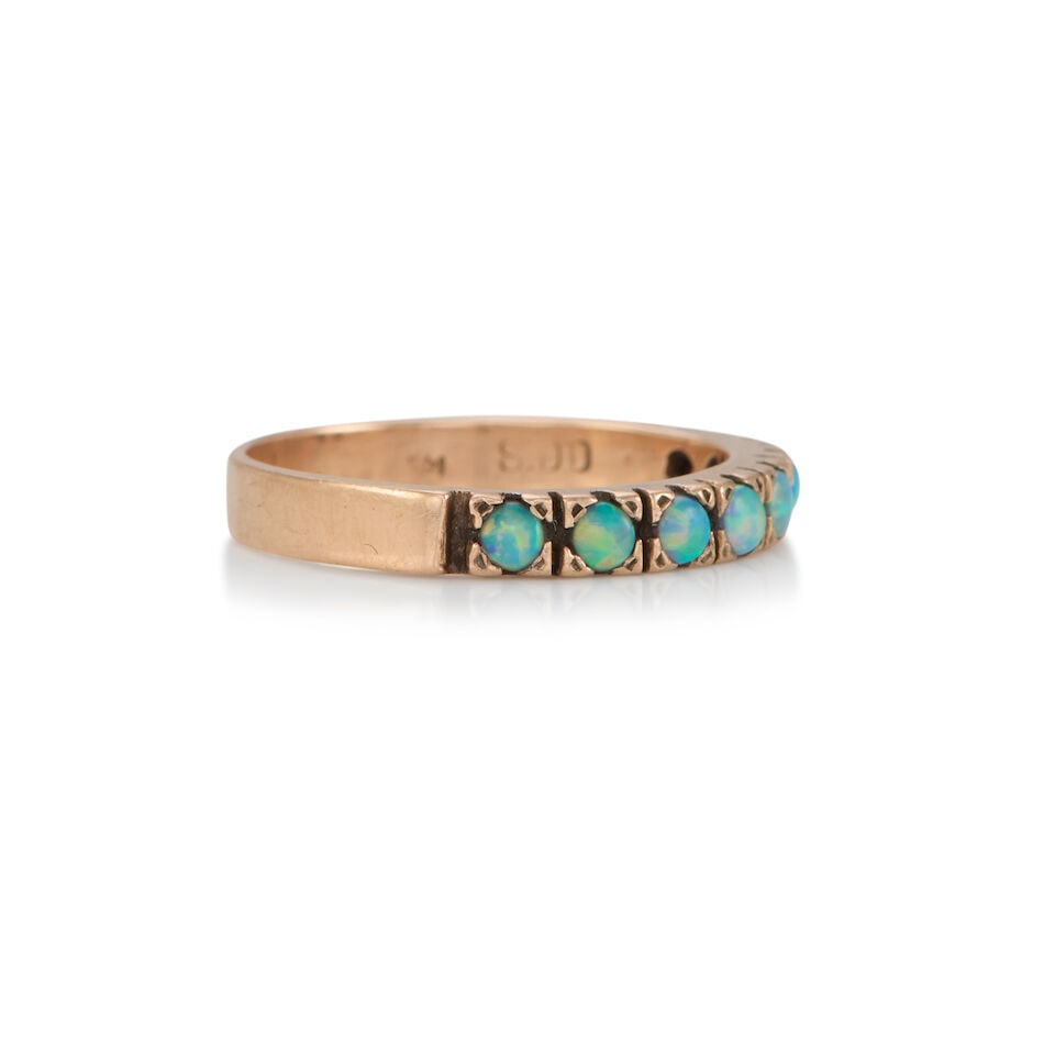 14K GOLD AND OPAL RING - 2