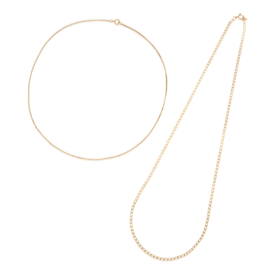 TWO 14K GOLD CHAINS (1 of 2)
