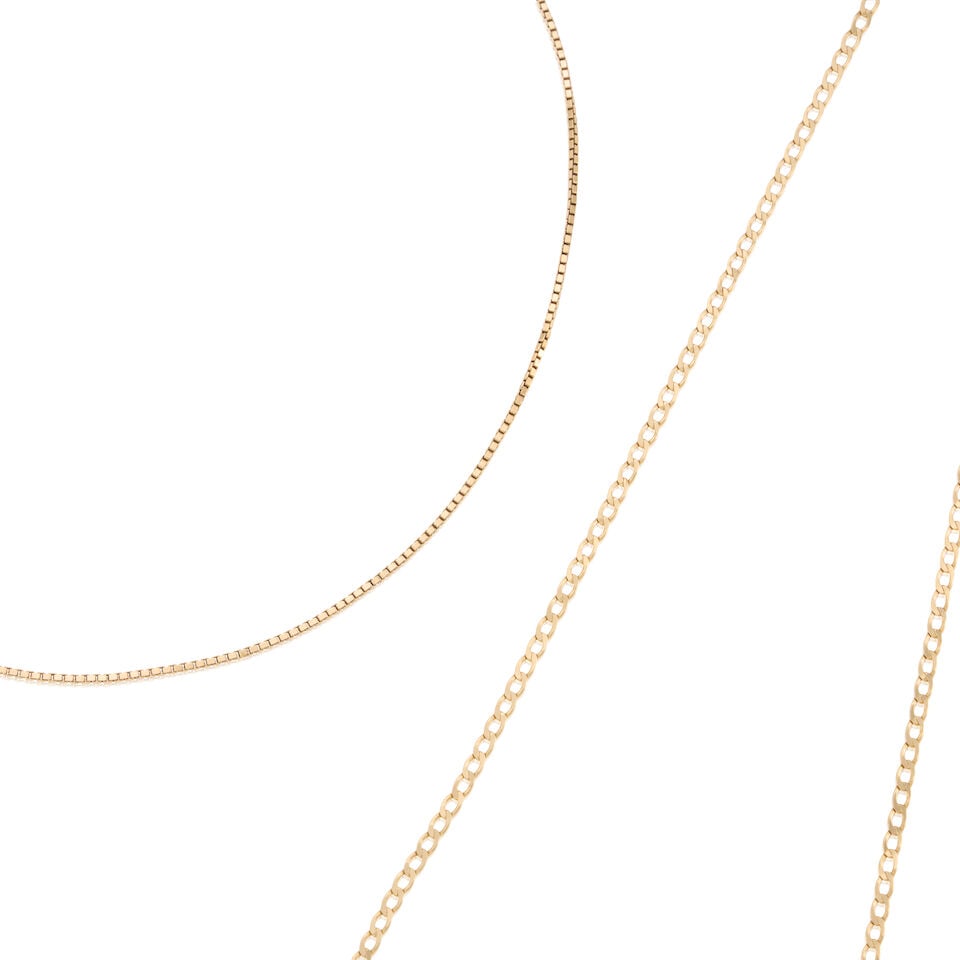 TWO 14K GOLD CHAINS - 2