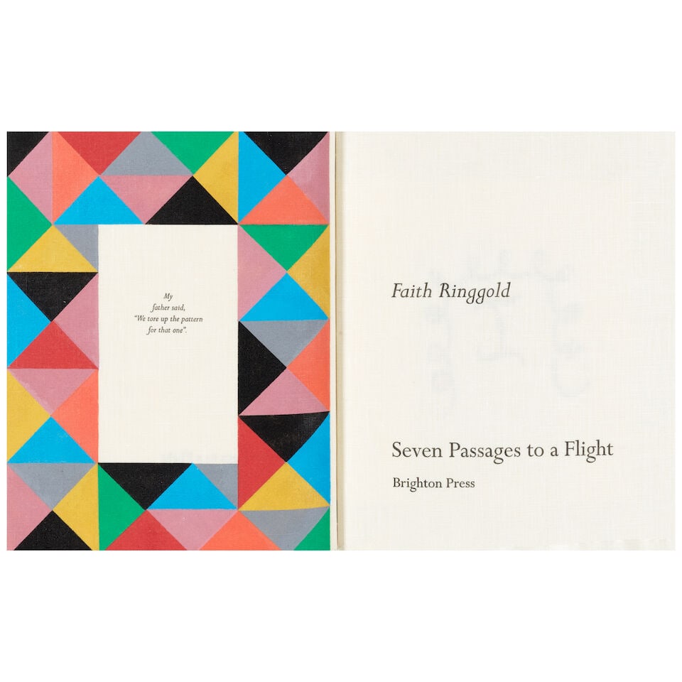 Seven Passages to a Flight, an Artists Book with a Story Quilt by Faith Ringgold, the Publisher'... - 4