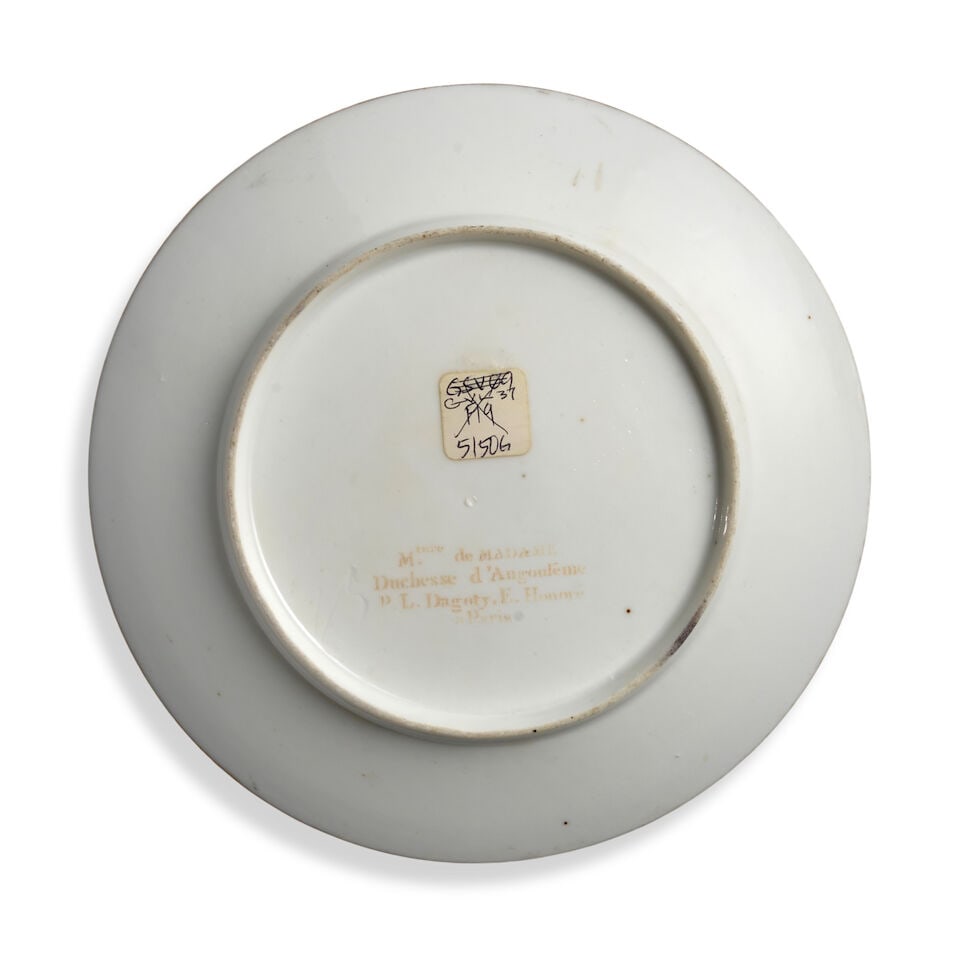 A Plate from the State Service of Andrew Jackson. Paris: Dagoty-Honore, imported by L. Veron and... - 2