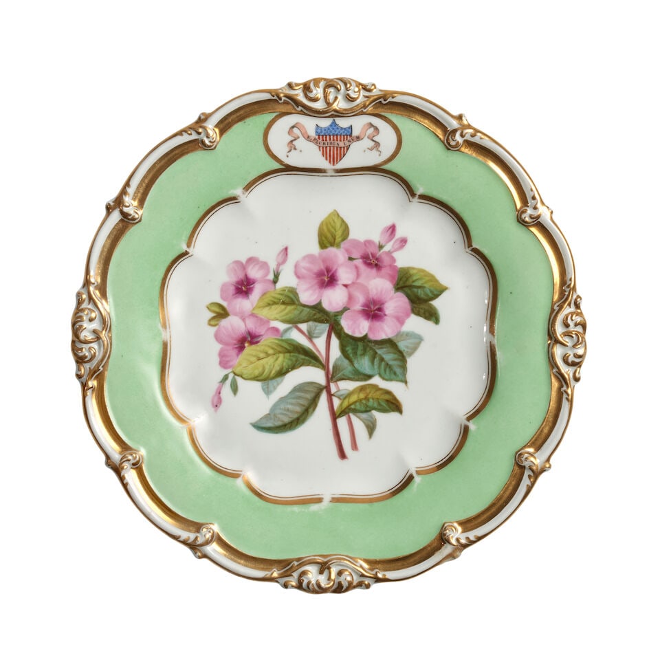 James K. Polk Presidential Service Dessert Plate. (1 of 2)