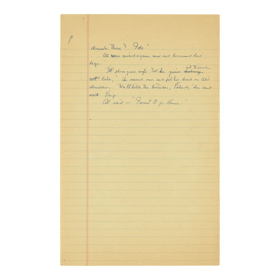 Manuscript of Steinbeck's Unpublished Story In Response to McCarthyism, 'If This Be Treason.' ST... - 2