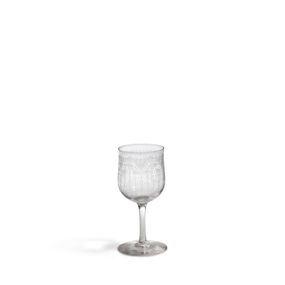 A Theodore Roosevelt White House Wine Glass from the 1902 State Service. Albany: Van Heusen Char... - 2