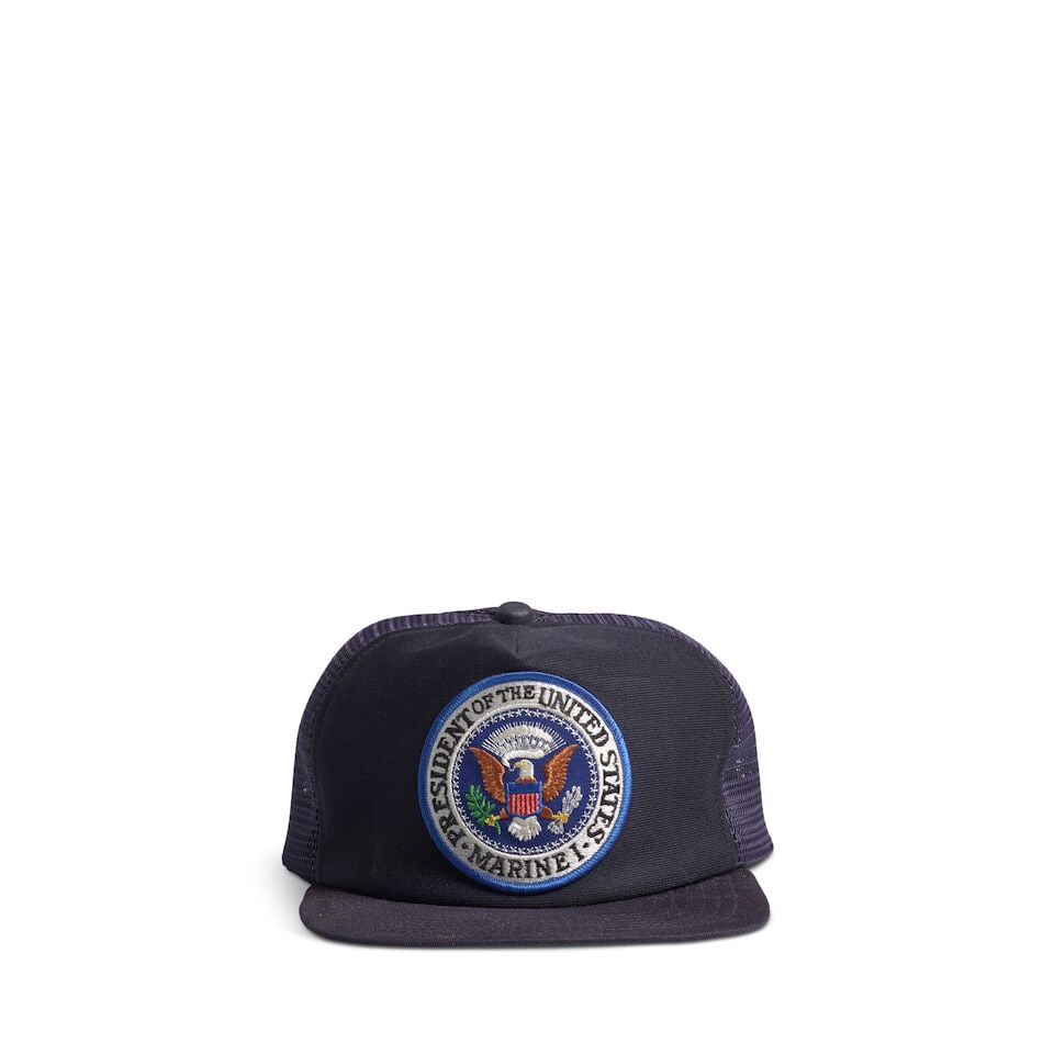 Ronald Reagan Signed Marine One Presidential Baseball Cap. - 3
