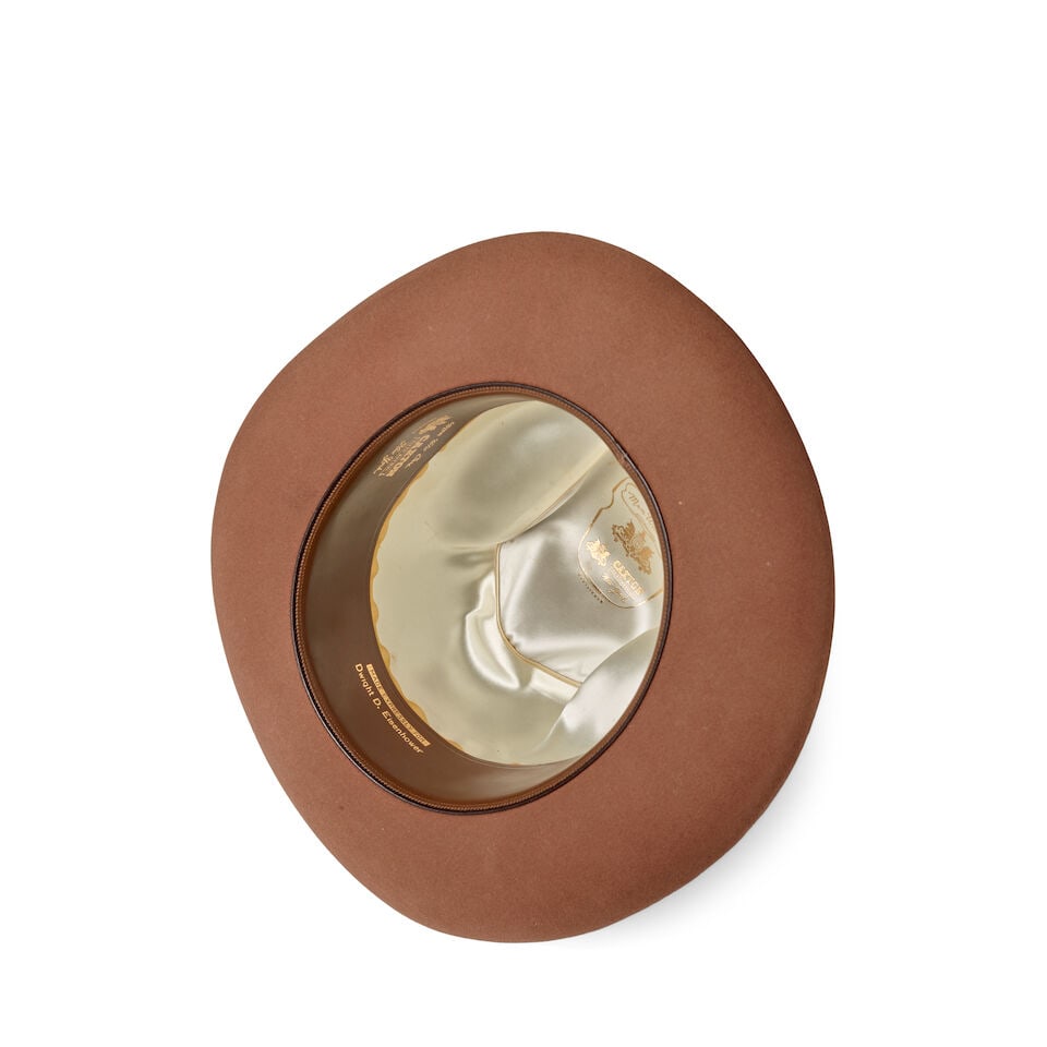 Dwight D. Eisenhower Fedora Felt Hat with Brim and Ribbon, by Caxton, New York. - 2