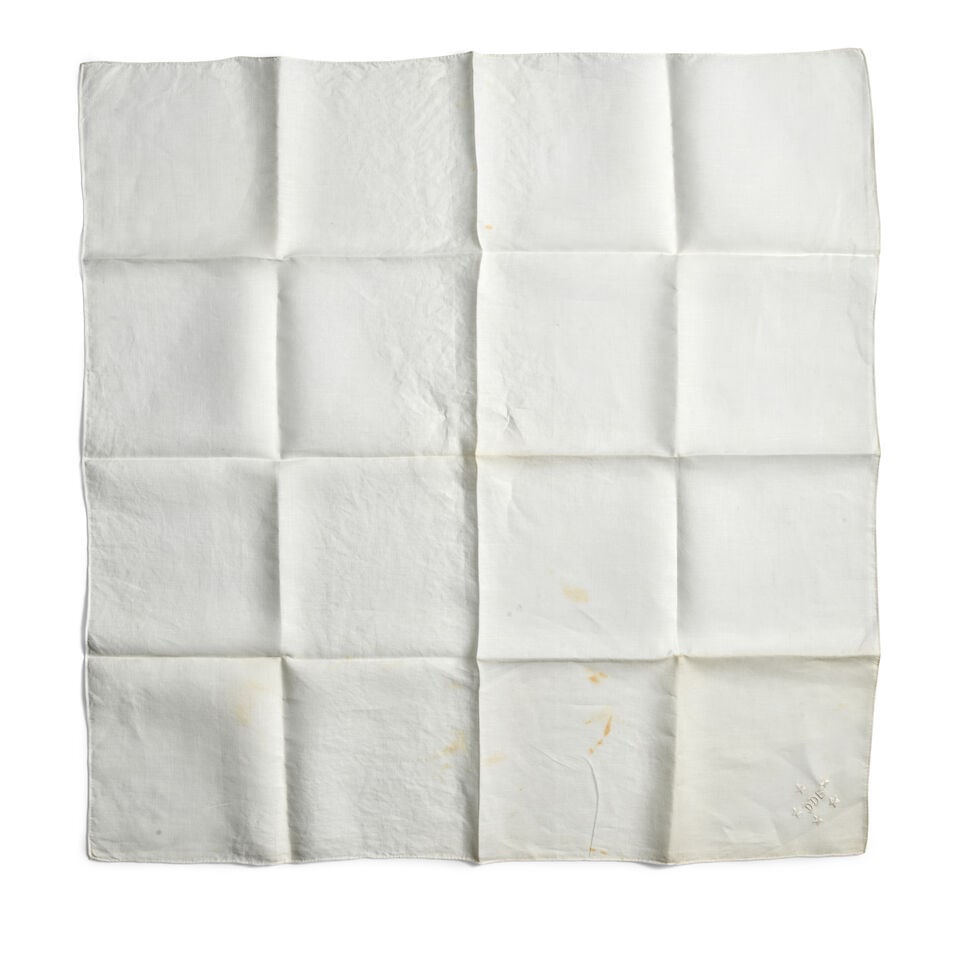 Eisenhower's Handkerchief. EISENHOWER, DWIGHT D. 1890-1969. - 2