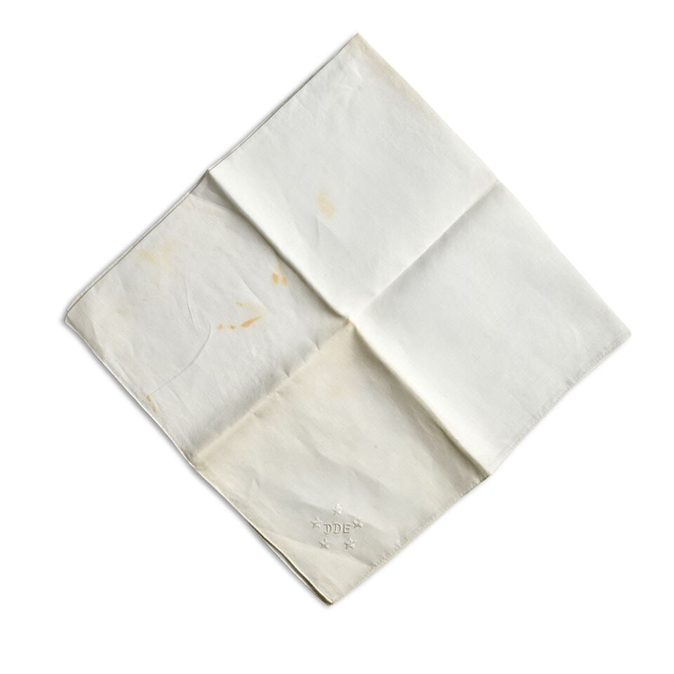 Eisenhower's Handkerchief. EISENHOWER, DWIGHT D. 1890-1969. - 3