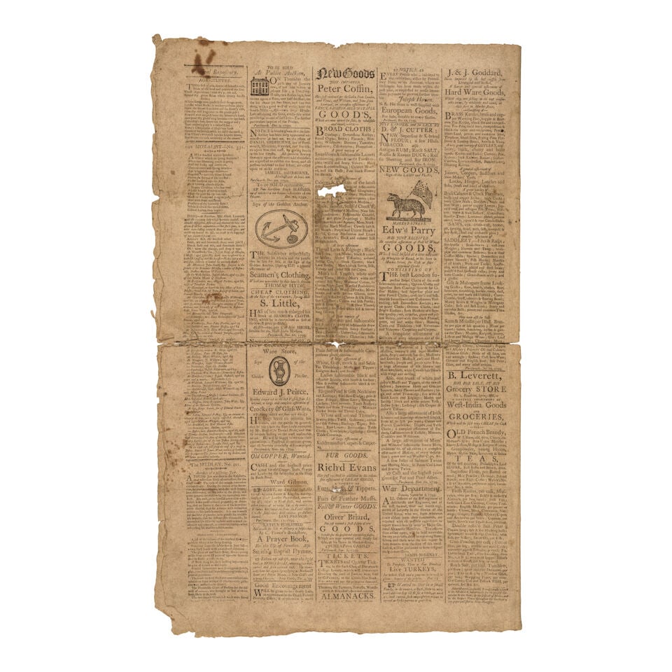 Washington is Dead! The Oracle of the Day. Portsmouth: Charles Peirce, December 28, 1799. No. 5. - 2