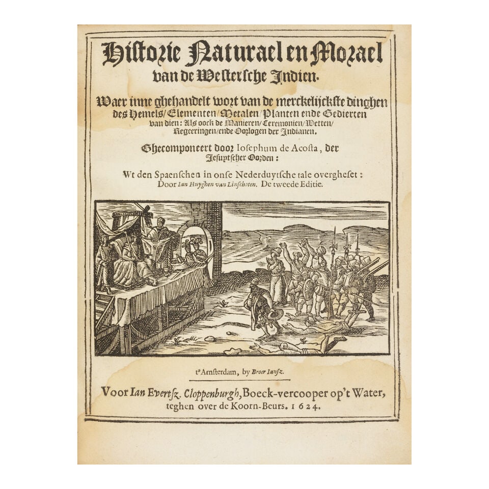 Containing the First Map to Name the Hudson River. [INGA, ATHANASIUS, pseud.] West-Indische Spie... - 3