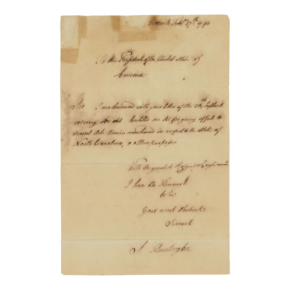 The Union Expands for the First Time Under the New Constitution: North Carolina Becomes a State.... (1 of 2)