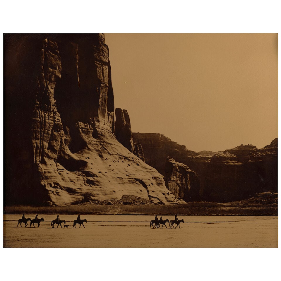 Curtis Studios Orotone. [CURTIS, EDWARD S. 1868-1952, after.] Cañon de Chelly, 1904. - 2